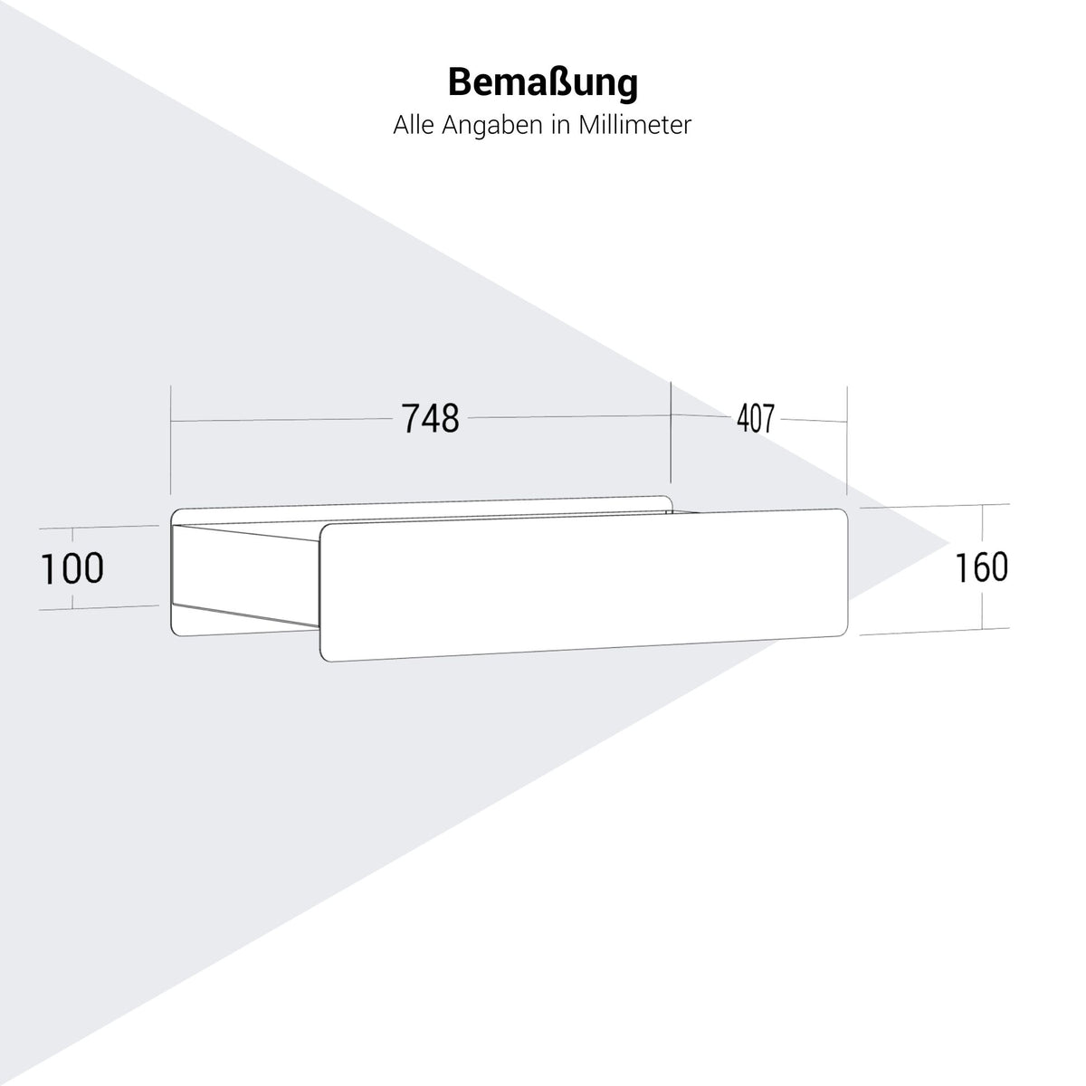 ATELLA Blumenkasten | 748 x 160 mm, Metall - 14 Lightbox Main Image