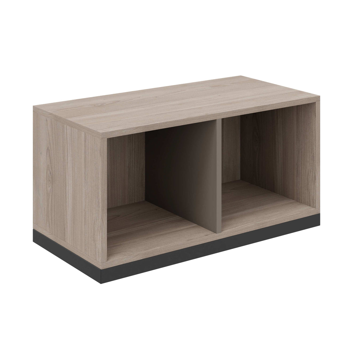 CHOICE Bookcase | 1 OH, 1000 x 410 mm, Nordic oak grey / Cubanit grey  - 2 Lightbox Main Image