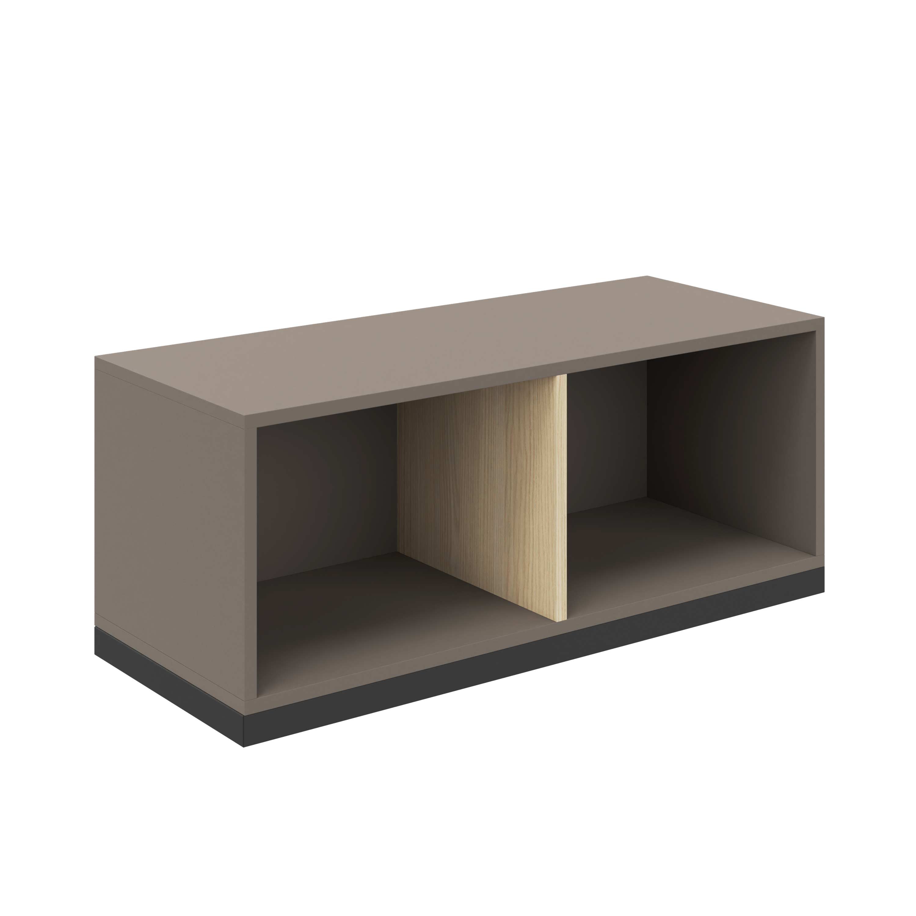 CHOICE Bibliothèque | 1 oh, 1000 x 410 mm, cendres gris / sable cubanite
