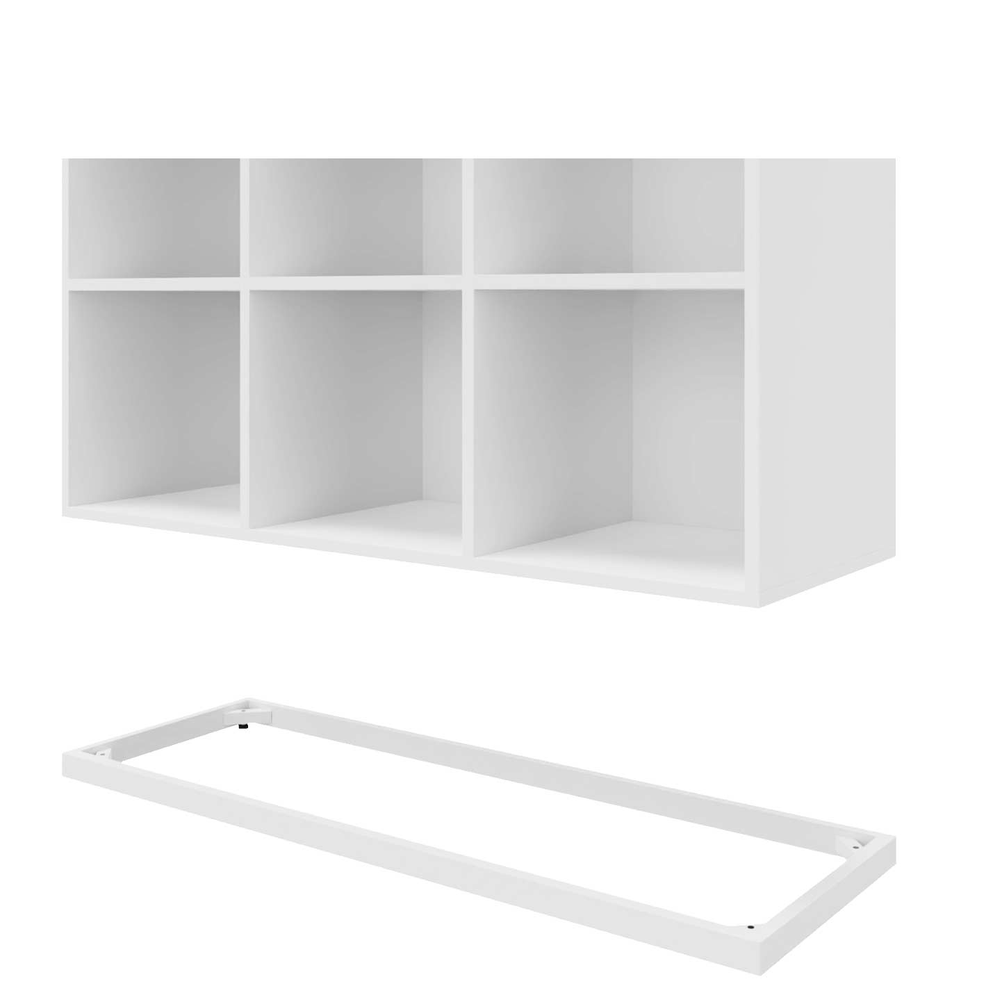 CHOICE Bücherregal | 1 OH, 1200 x 410 mm, Weiß