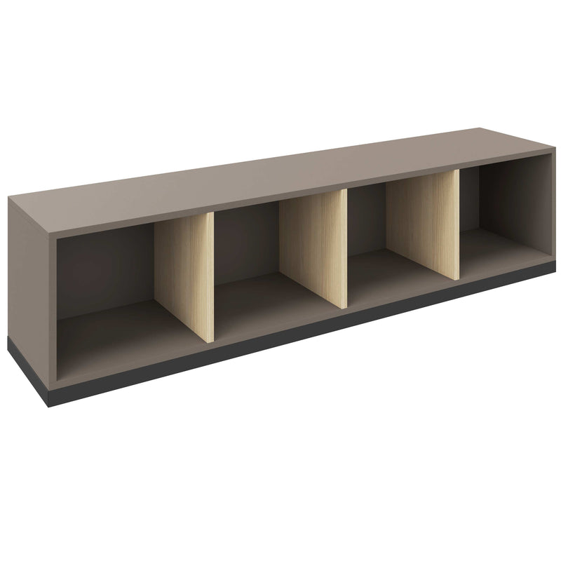 CHOICE Étagère à livres | 1 OH, 1600 x 410 mm, gris cubanite / frêne sable  - 2 Main Image