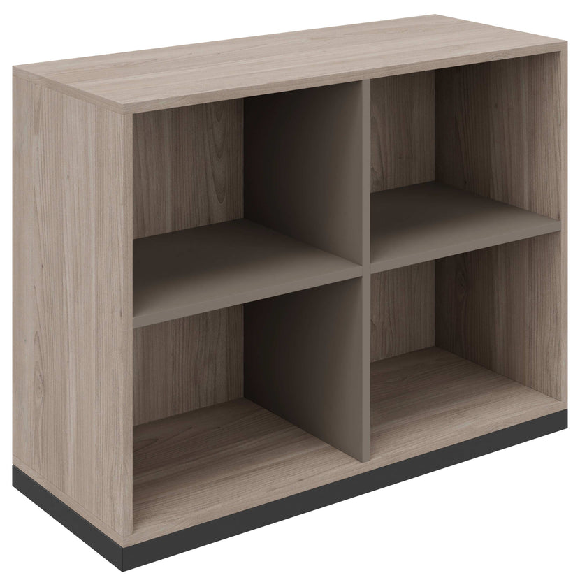 CHOICE bookshelf | 2 OH, 1000 x 760 mm, northern oak gray / cubanite gray