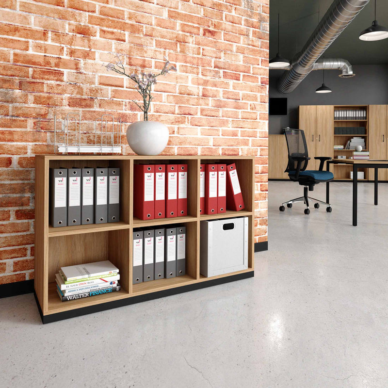 CHOICE bookshelf | 2 OH, 1200 x 760 mm, amber oak - 1 Main Image