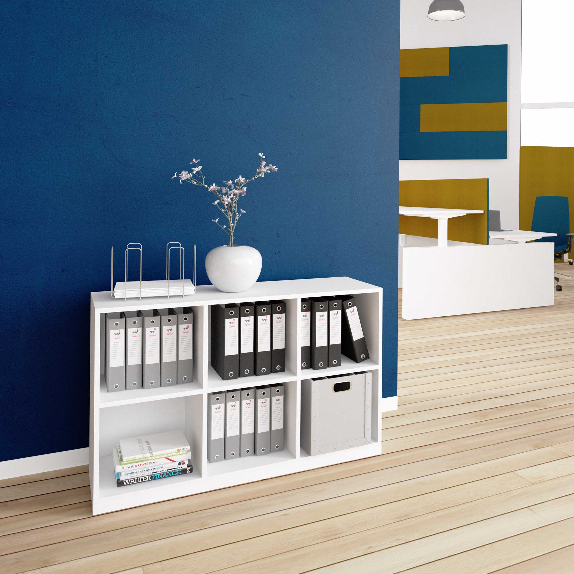 CHOICE Bookcase | 2 Oh, 1200 x 760 mm, white