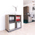 CHOICE bookshelf | 2 OH, 800 x 760 mm, northern oak gray / cubanite gray