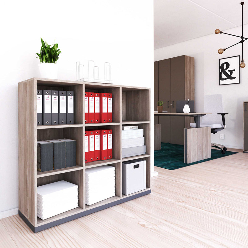 CHOICE Libreria | 3 OH, 1200 x 1115 mm, quercia nordica grigia / grigio cubanite  - 1 Main Image