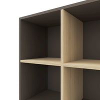 CHOICE bookshelf | 3 OH, 1200 x 1115 mm, cubanite gray / sand ash