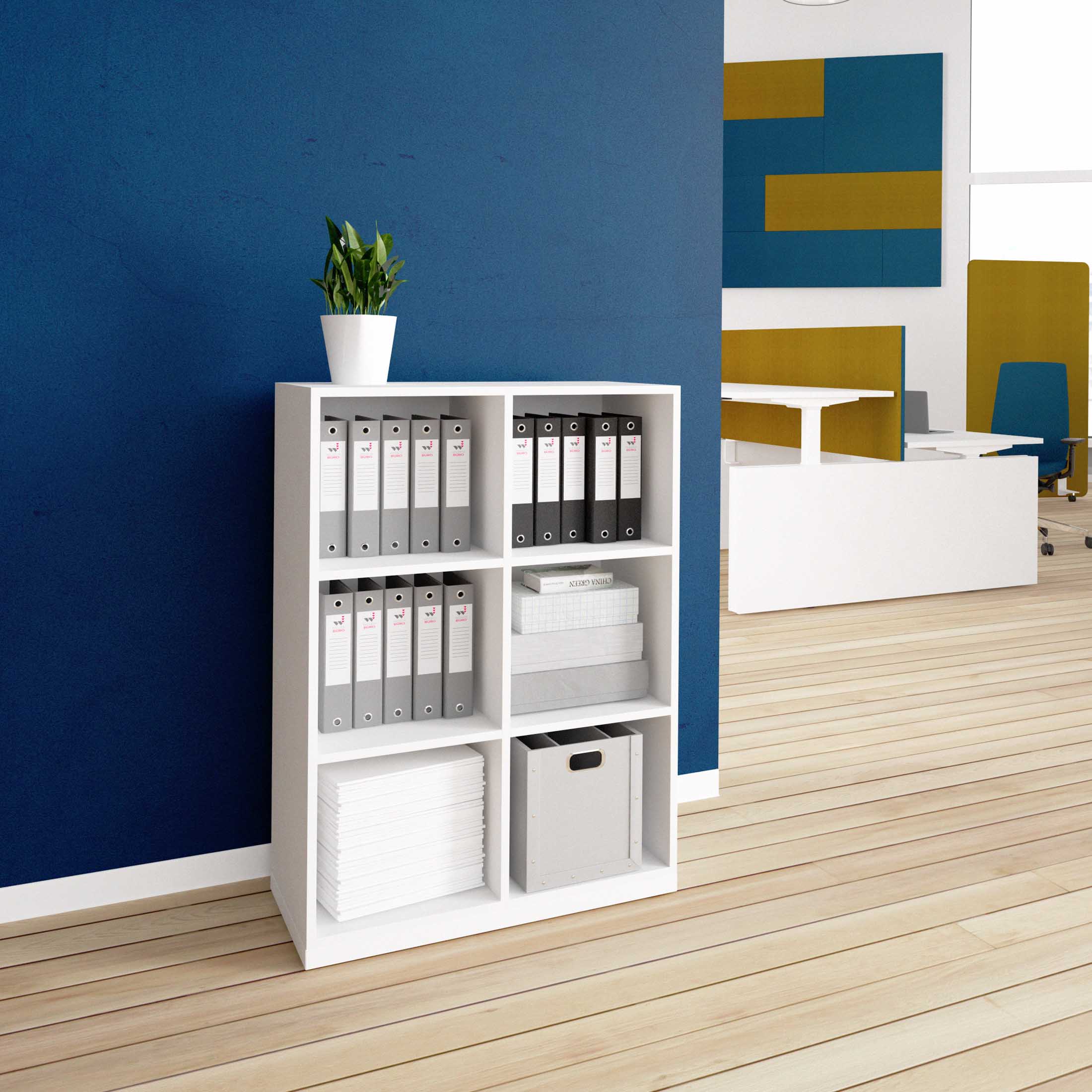 CHOICE Bookcase | 3 Oh, 800 x 1115 mm, white
