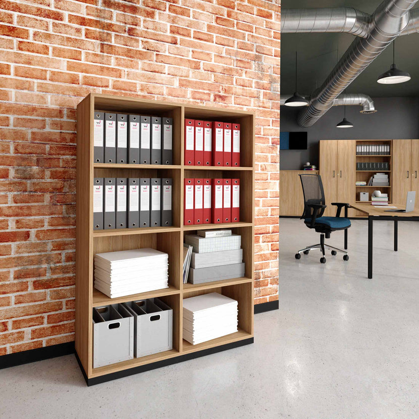 CHOICE bookshelf | 4 OH, 1000 x 1465 mm, amber oak