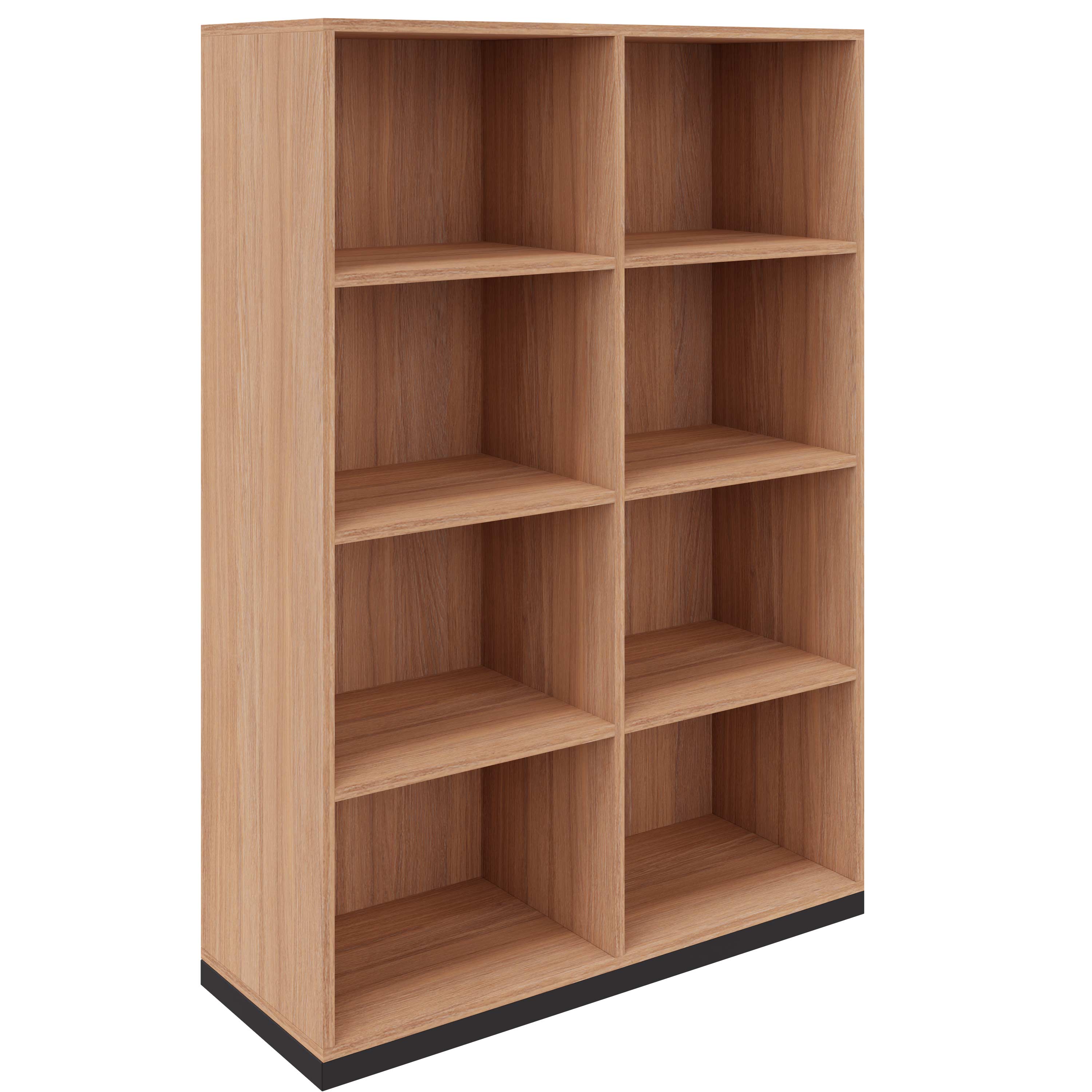 CHOICE bookshelf | 4 OH, 1000 x 1465 mm, amber oak