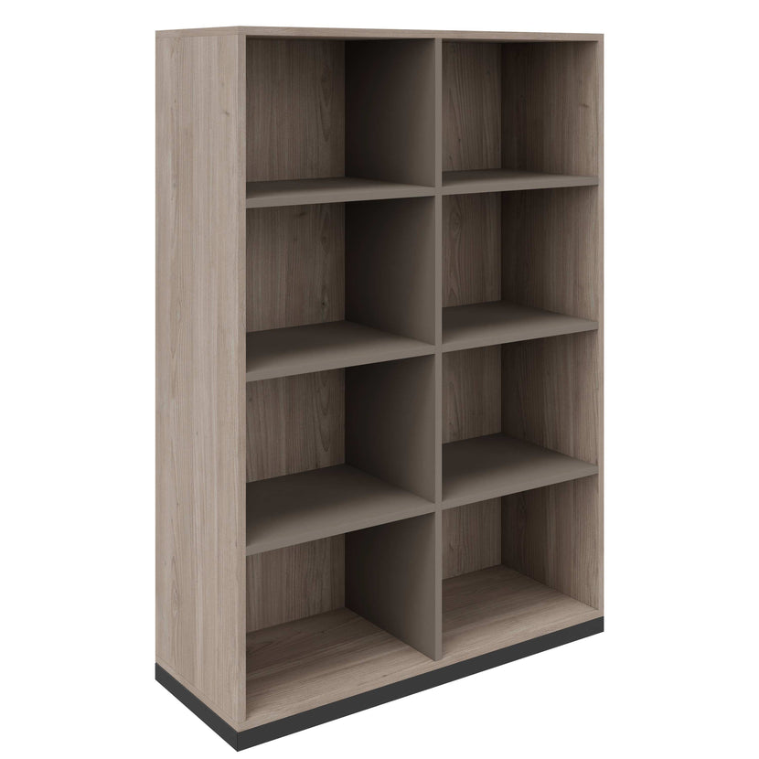 CHOICE bookshelf | 4 OH, 1000 x 1465 mm, northern oak gray / cubanite gray