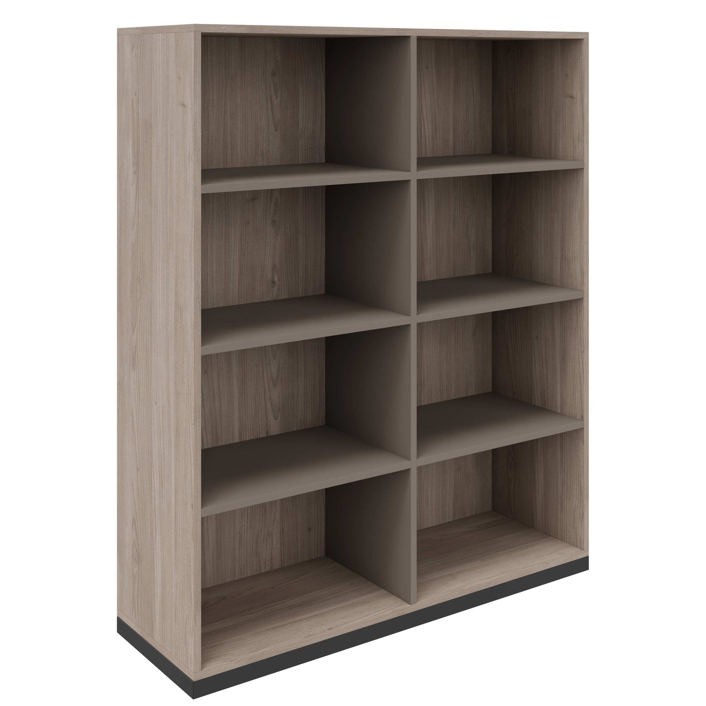 CHOICE bookshelf | 4 OH, 1200 x 1465 mm, northern oak gray / cubanite gray