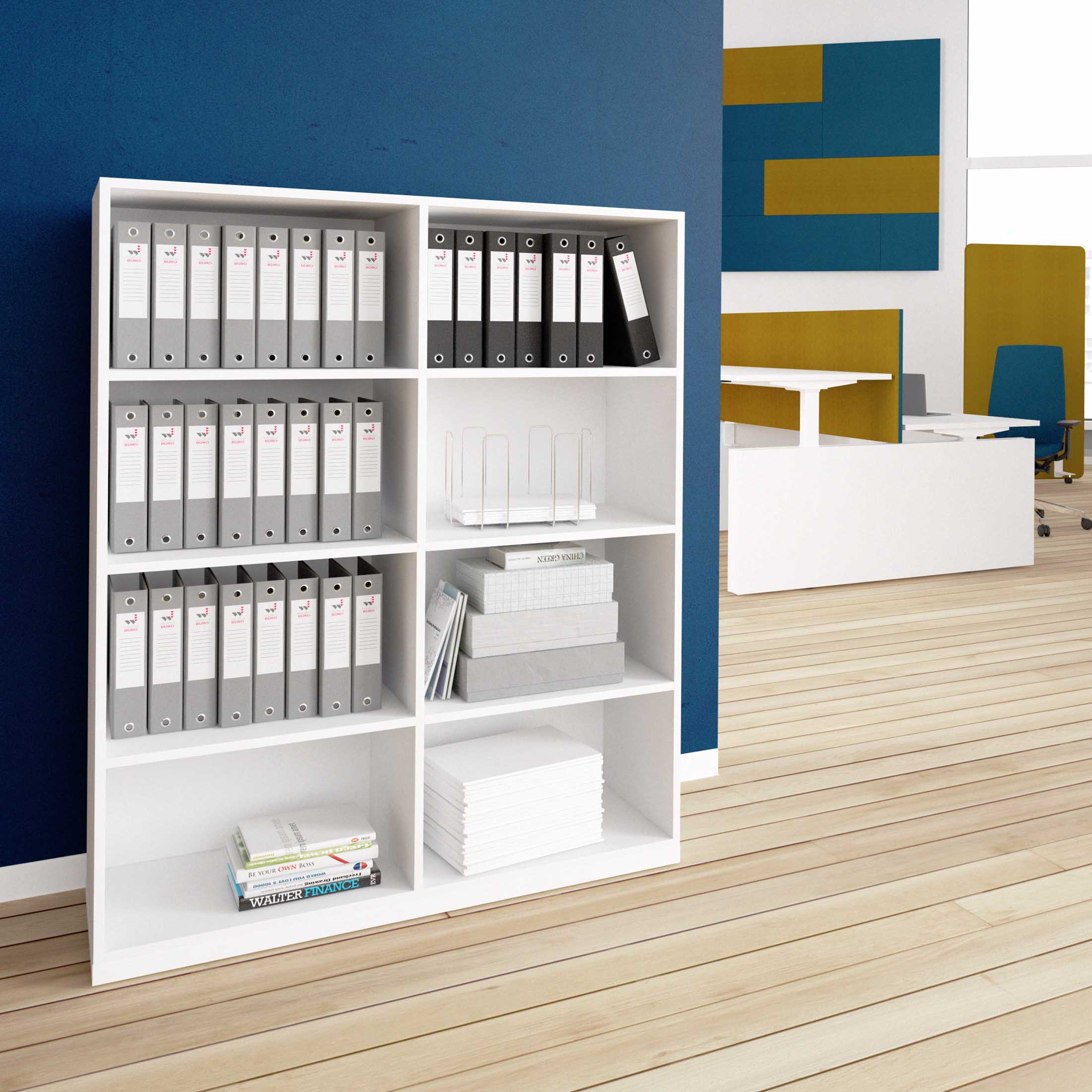 CHOICE Bookcase | 4 Oh, 1200 x 1465 mm, white