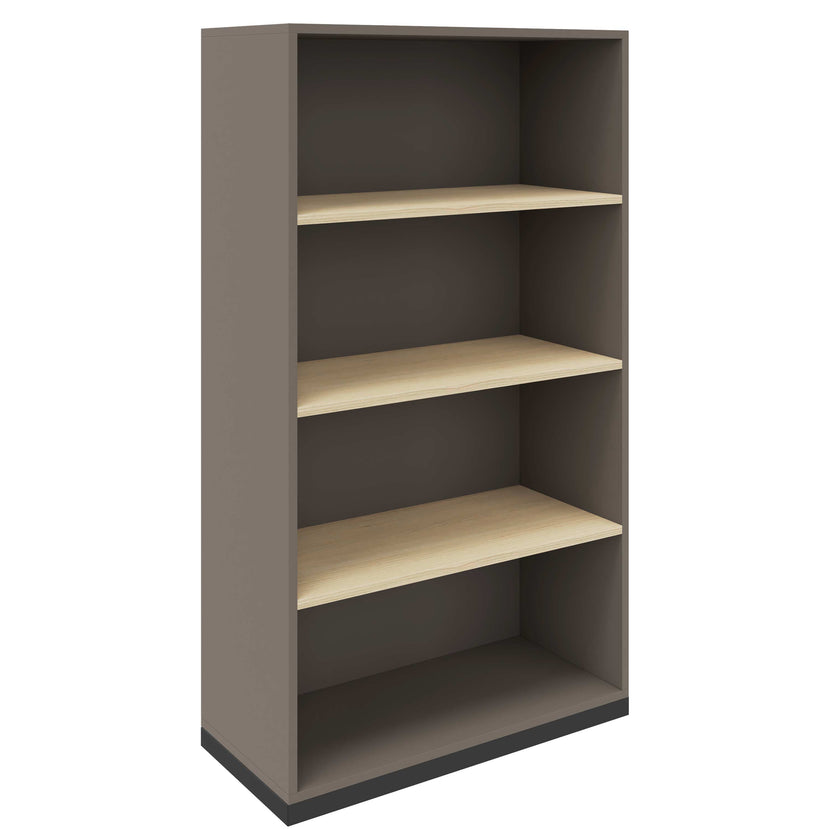 CHOICE bookshelf | 4 OH, 800 x 1465 mm, cubanite gray / sand ash
