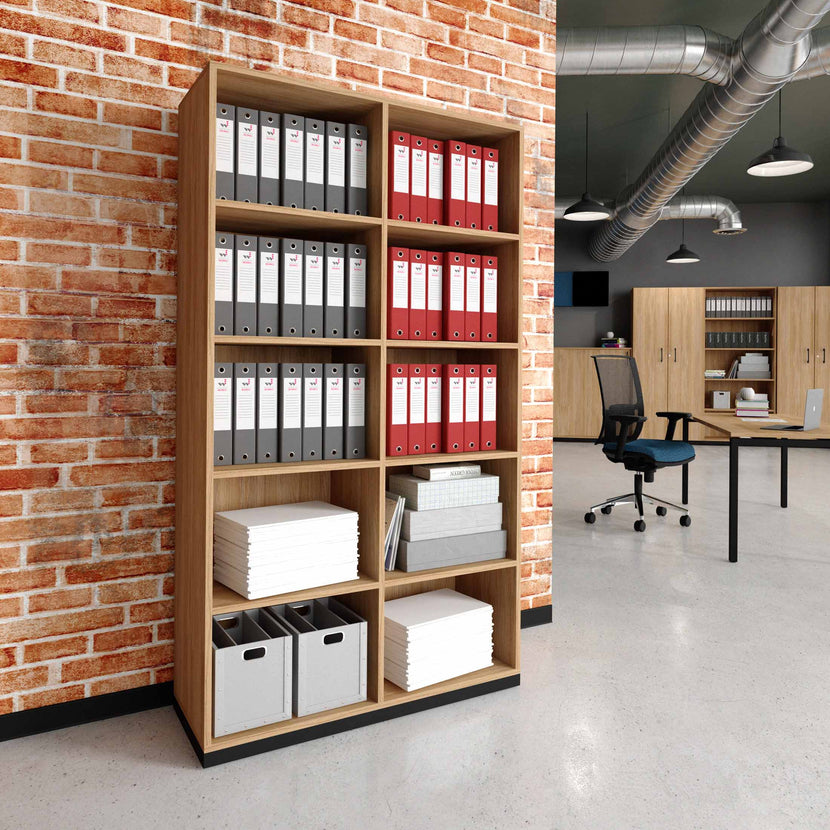 CHOICE bookshelf | 5 OH, 1000 x 1820 mm, amber oak
