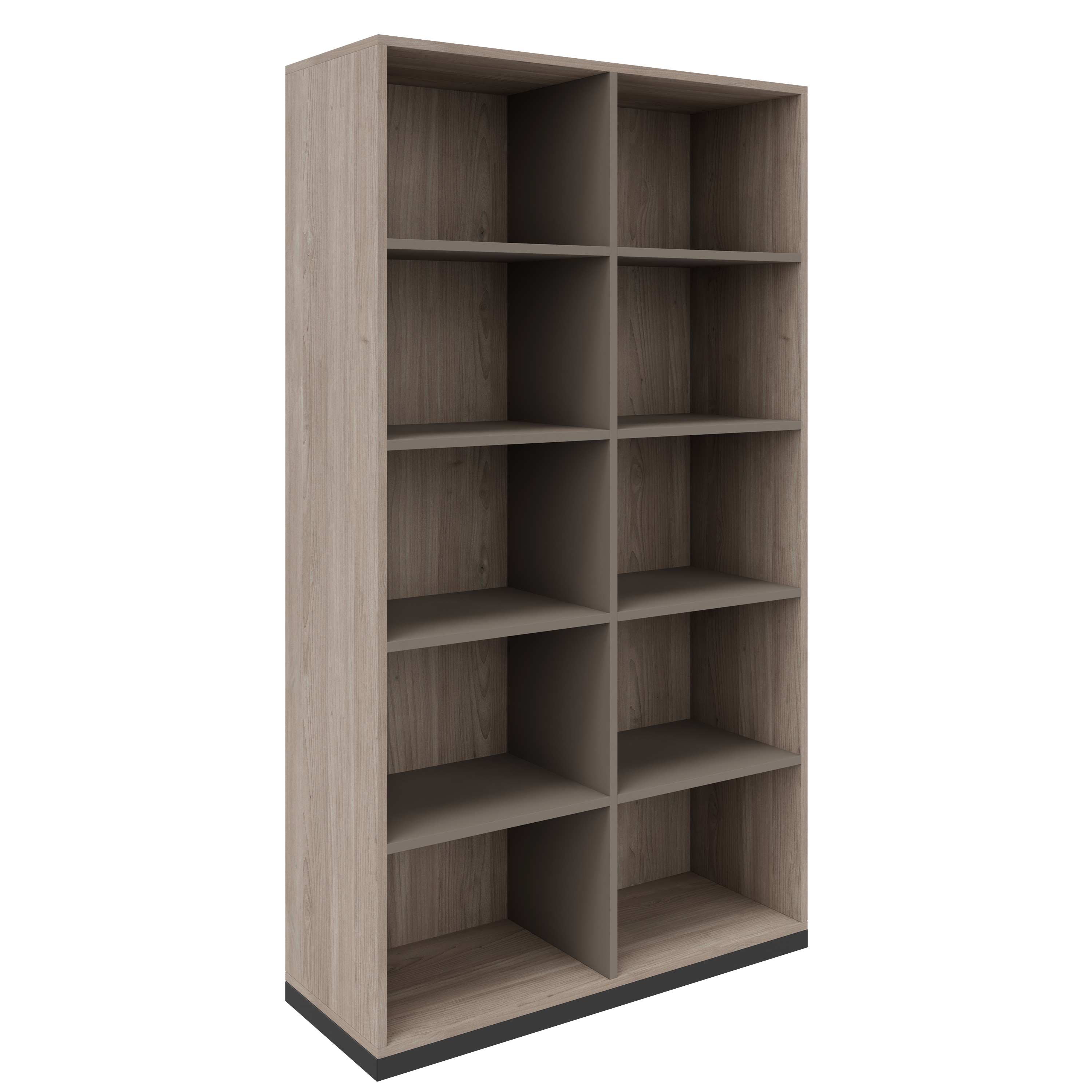 CHOICE bookshelf | 5 OH, 1000 x 1820 mm, northern oak gray / cubanite gray