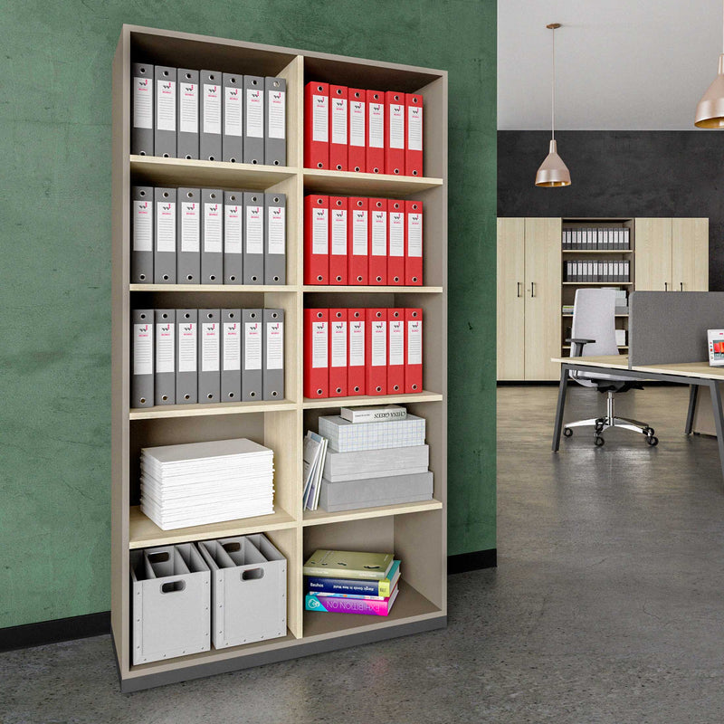 CHOICE Scaffale per libri | 5 OH, 1000 x 1820 mm, grigio cubanite / frassino sabbia  - 1 Main Image