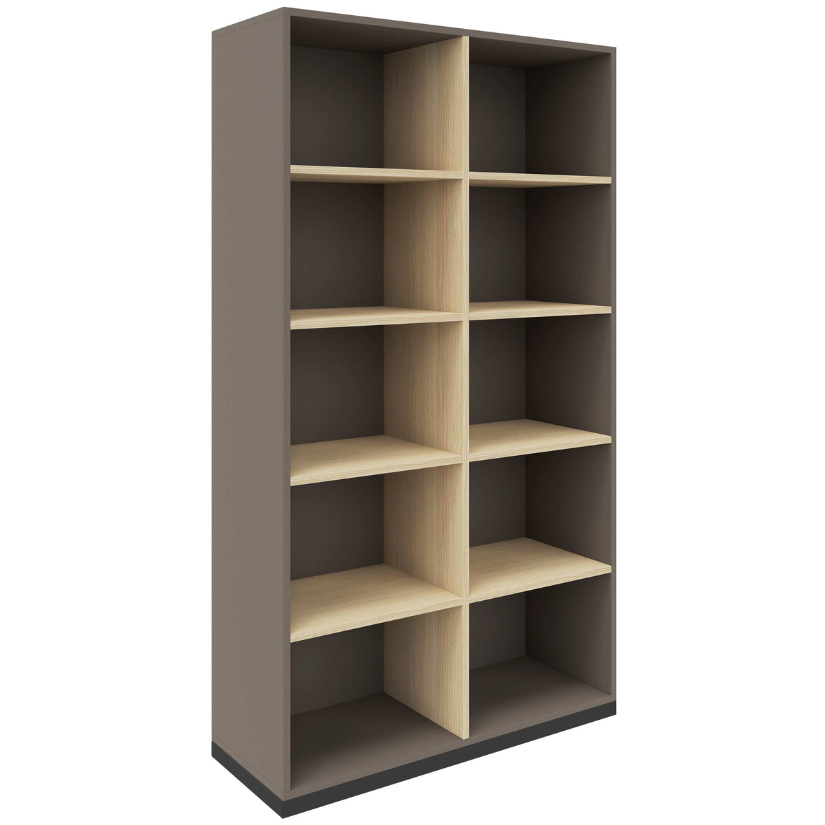 CHOICE Scaffale per libri | 5 OH, 1000 x 1820 mm, grigio cubanite / frassino sabbia  - 2 Lightbox Main Image