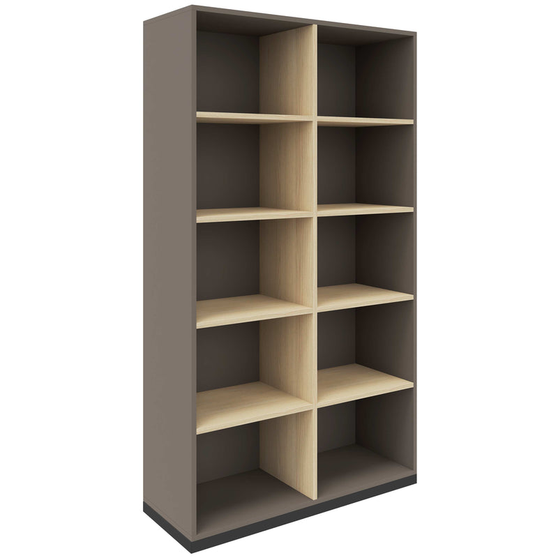 CHOICE Scaffale per libri | 5 OH, 1000 x 1820 mm, grigio cubanite / frassino sabbia  - 2 Main Image