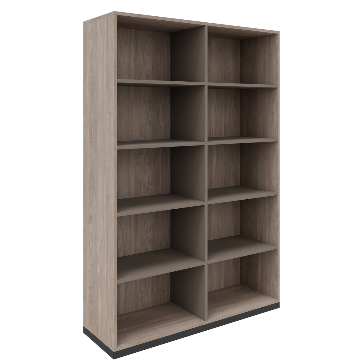 CHOICE bookshelf | 5 OH, 1200 x 1820 mm, northern oak gray / cubanite gray - 2 Lightbox Main Image