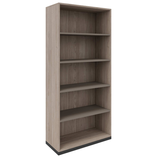 CHOICE bookshelf | 5 OH, 800 x 1820 mm, northern oak gray / cubanite gray