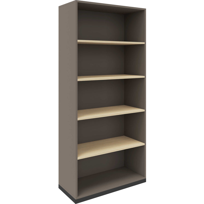 CHOICE bookshelf | 5 OH, 800 x 1820 mm, cubanite gray / sand ash