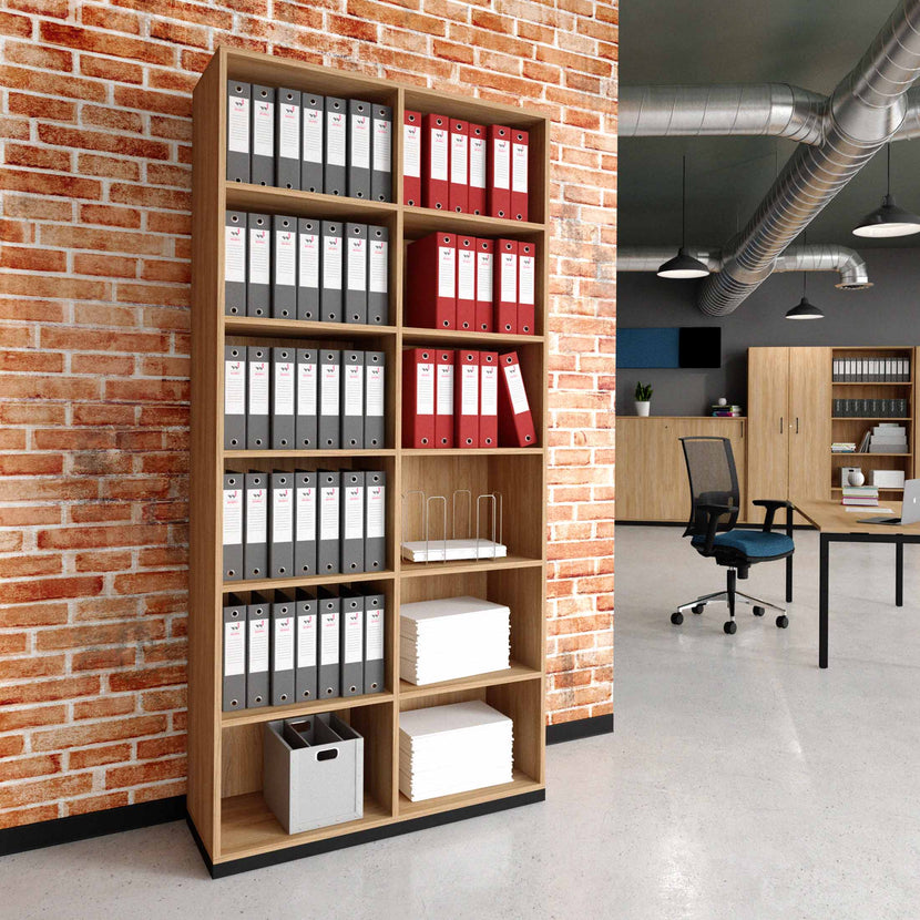 CHOICE bookshelf | 6 OH, 1000 x 2170 mm, amber oak