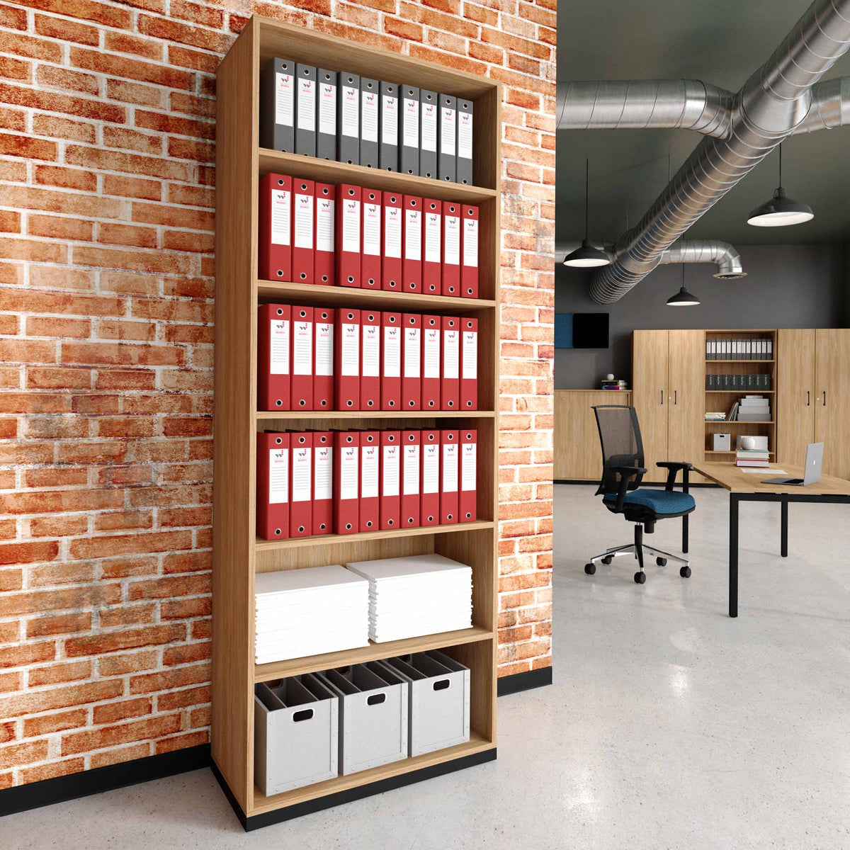 CHOICE Libreria | 6 OH, 800 x 2170 mm, rovere ambra  - 1 Lightbox Main Image