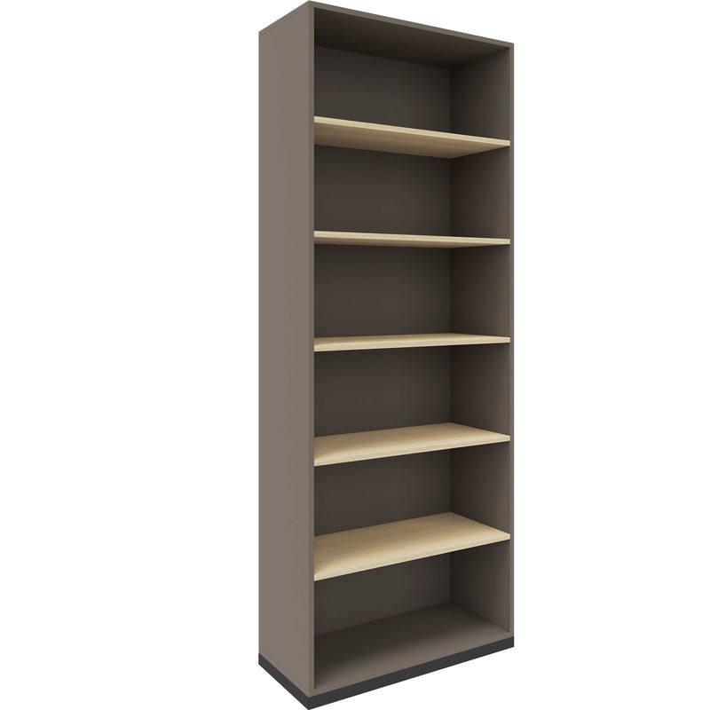 CHOICE Étagère à livres | 6 hauteurs d’élément, 800 x 2170 mm, gris cubanite / chêne sablé  - 2 Main Image