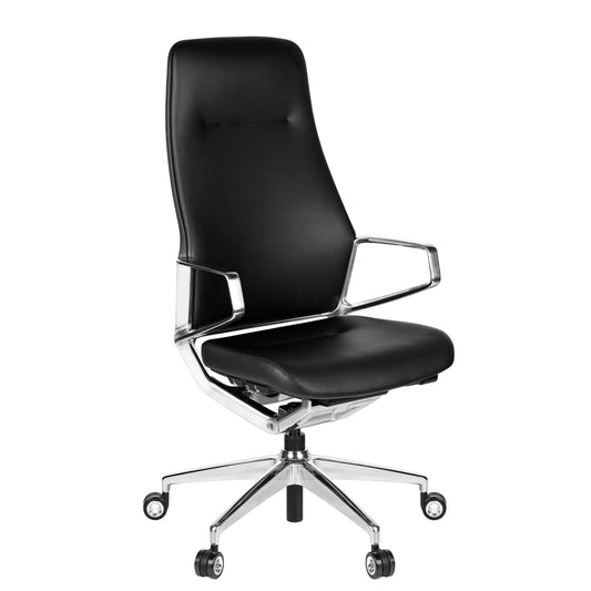 Chaise de bureau pivotante ARICO-A1 | Mécanisme synchrone, noir