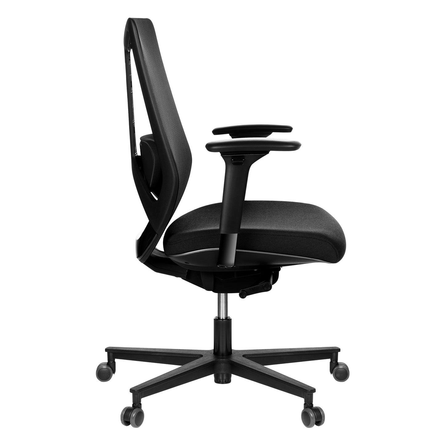 Mesh 6 office swivel chair | Lordosis support, mesh back, black