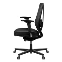 Mesh 6 office swivel chair | Lordosis support, mesh back, black