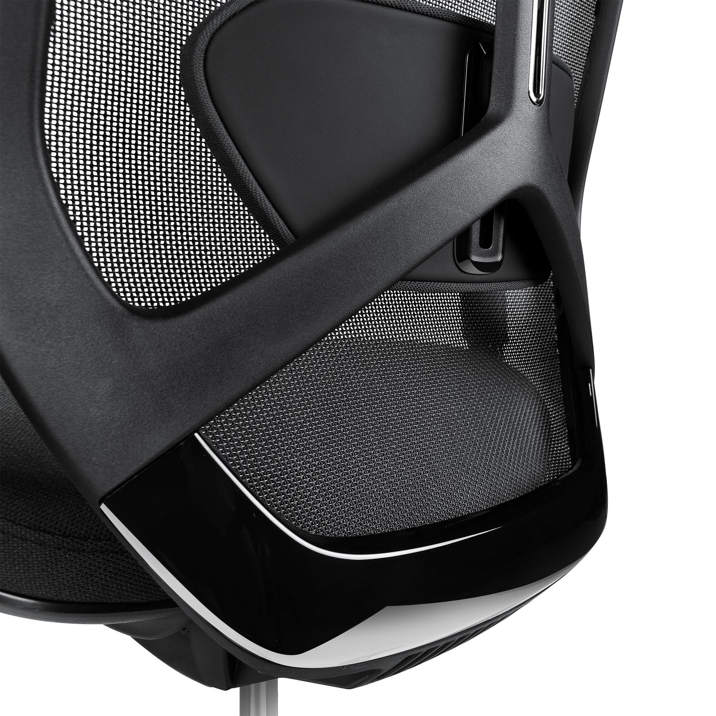MESH 6 office swivel chair with headrest | Lordost support, mesh back, black