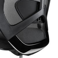 MESH 6 office swivel chair with headrest | Lordost support, mesh back, black