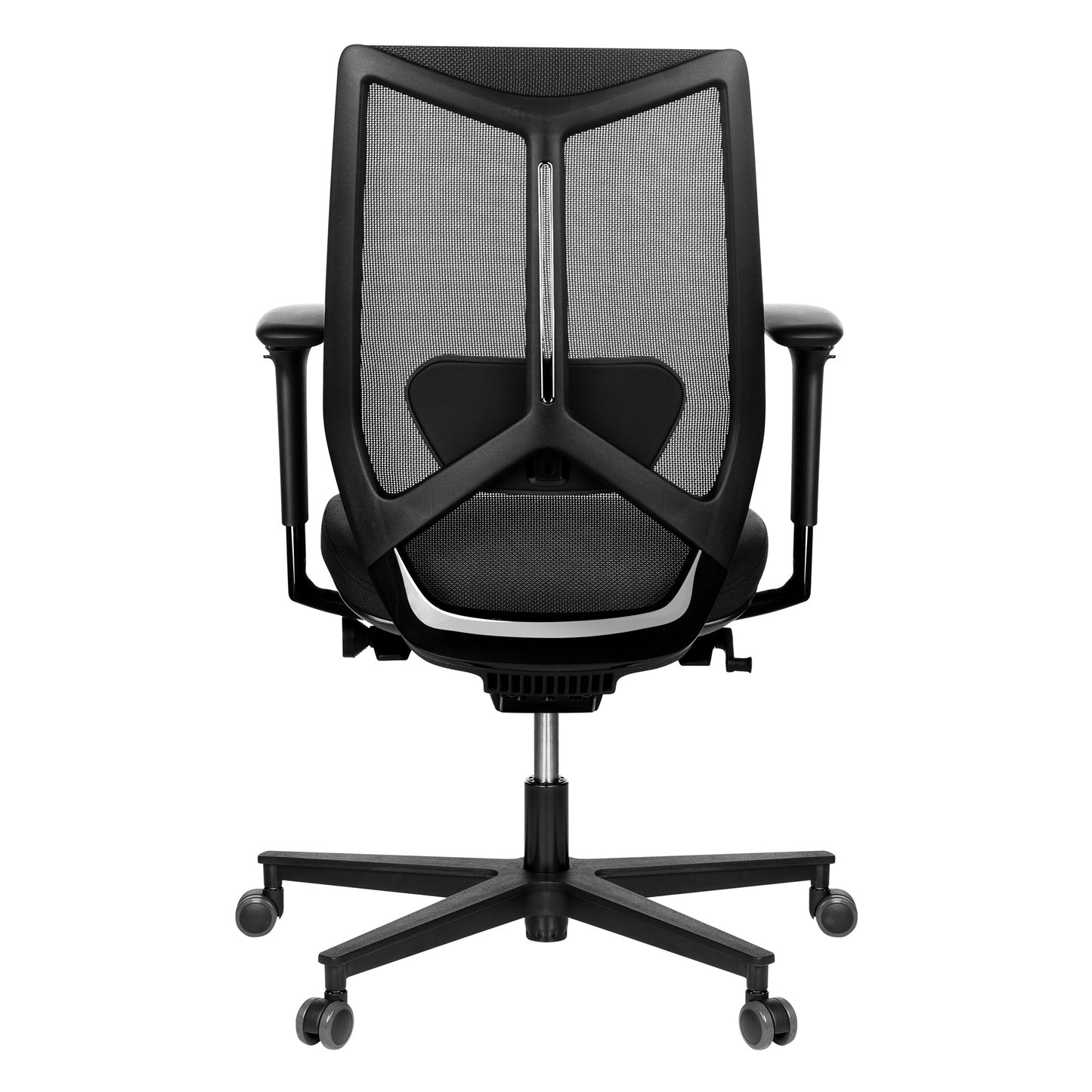 Mesh 6 office swivel chair | Lordosis support, mesh back, black