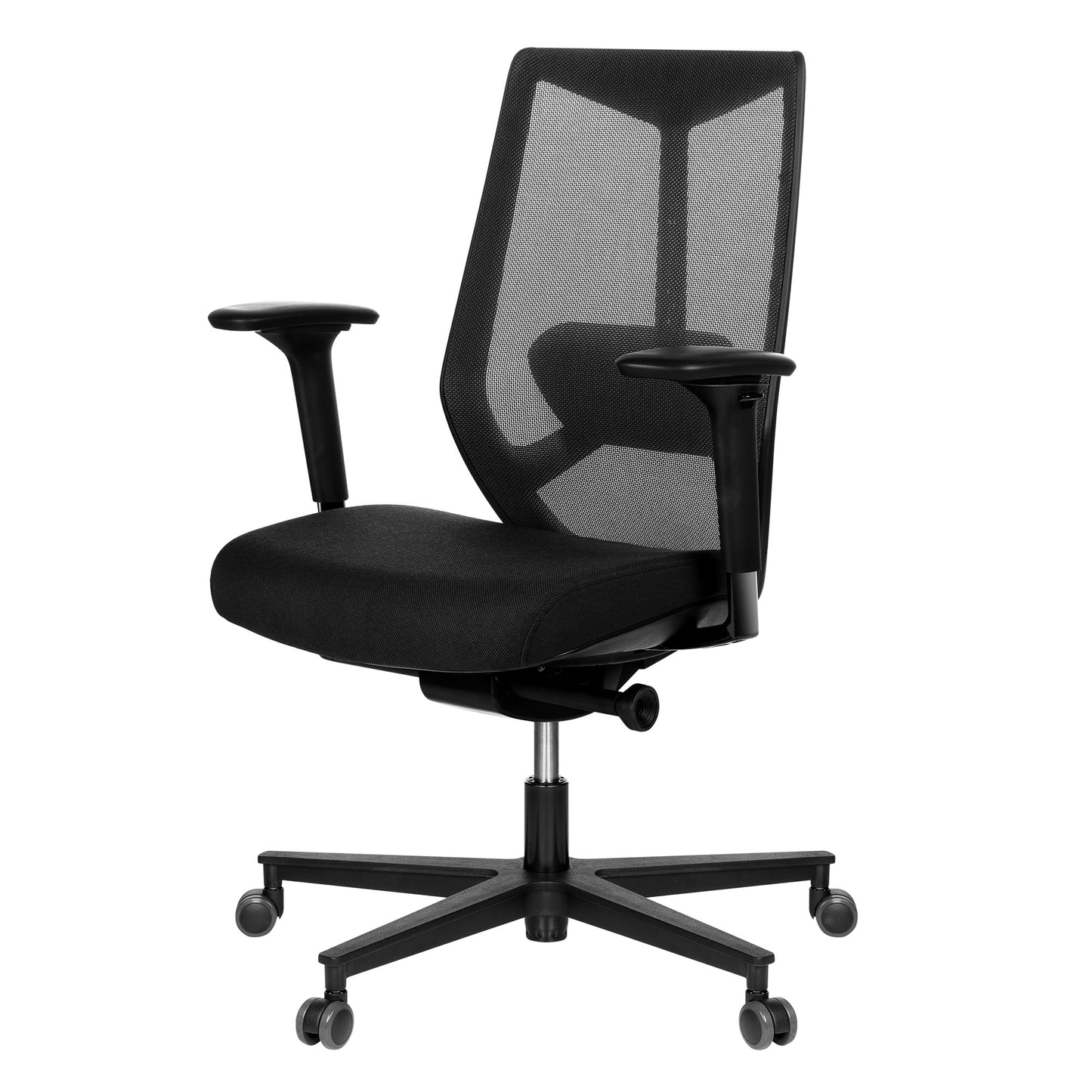 Mesh 6 office swivel chair | Lordosis support, mesh back, black