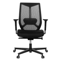 Mesh 6 office swivel chair | Lordosis support, mesh back, black