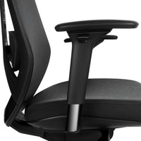 Mesh 6 office swivel chair | Lordosis support, mesh back, black