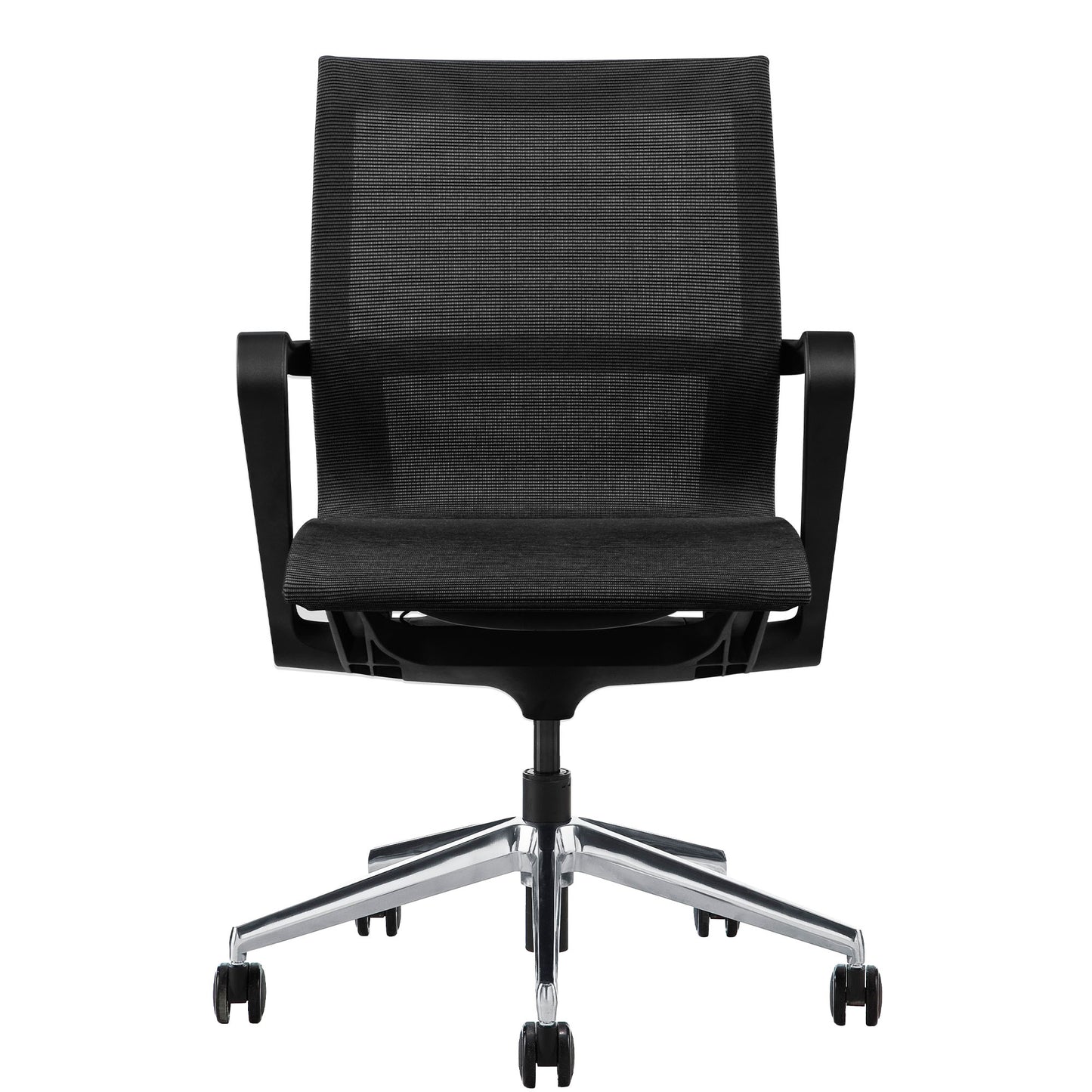 Chaise pivotante de bureau PROV | Dos en mesh respirant, mécanisme à bascule, noir