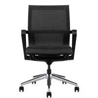 PROV Chaise oscillante de bureau | Retour du réseau respirant, mécanique de rocker, noir