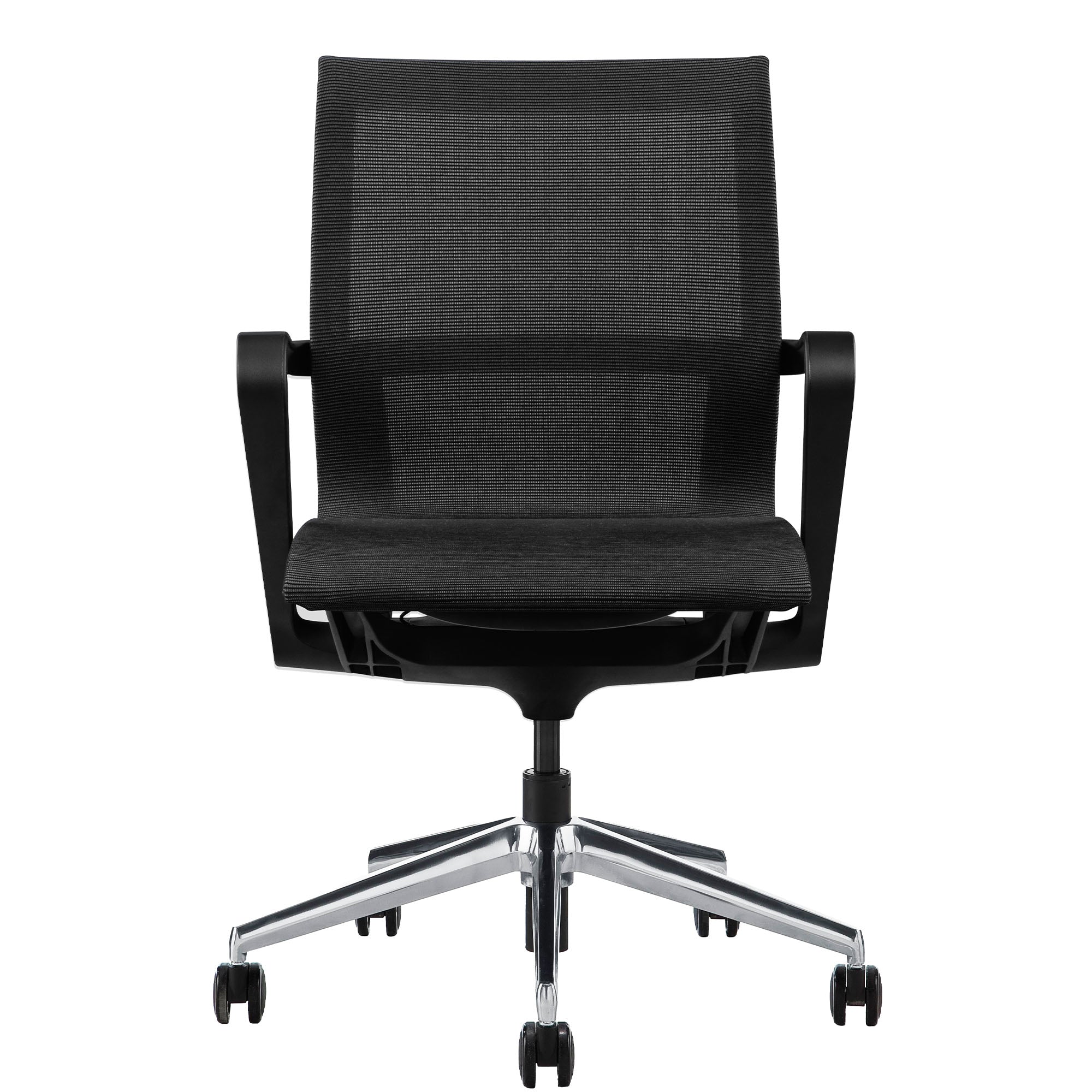 PROV Chaise oscillante de bureau | Retour du réseau respirant, mécanique de rocker, noir