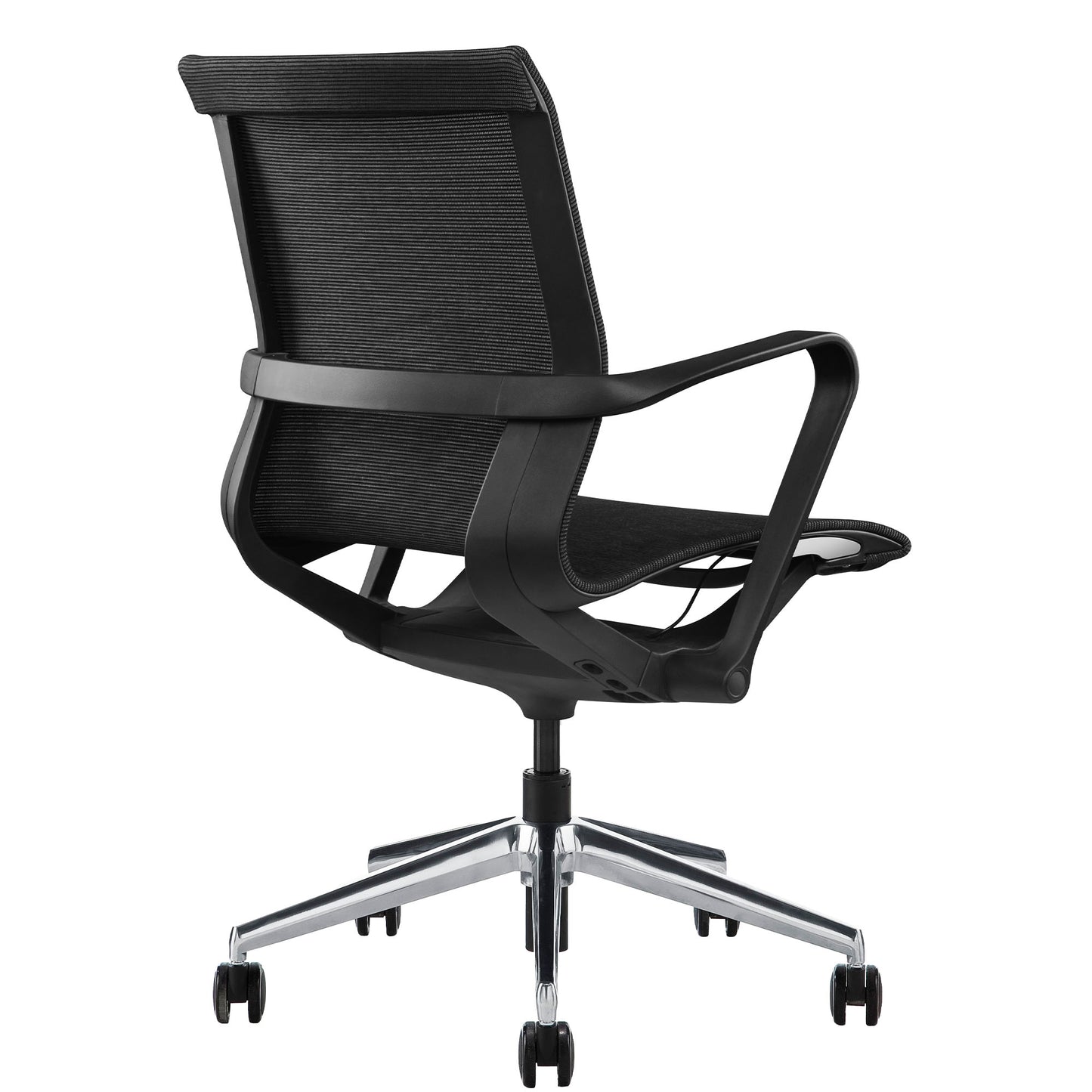 PROV Chaise oscillante de bureau | Retour du réseau respirant, mécanique de rocker, noir