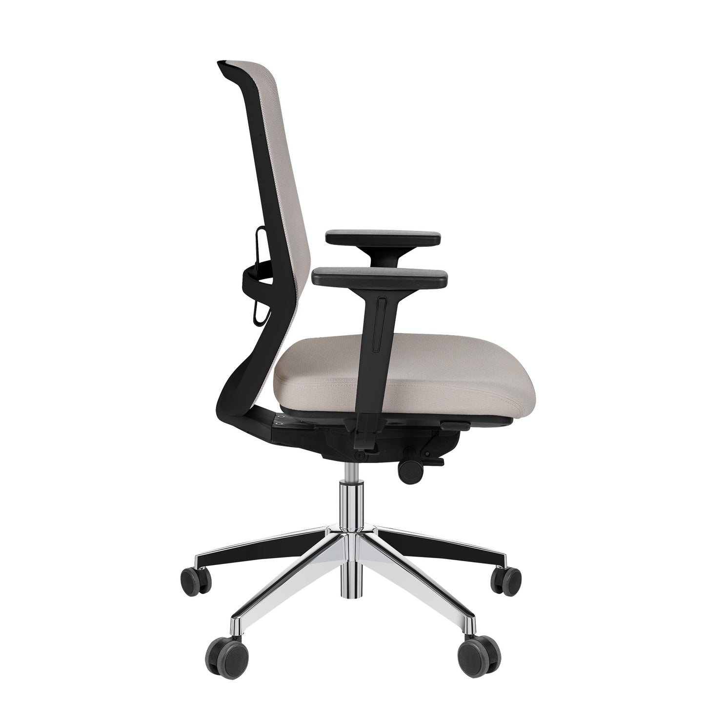 SURF office swivel chair | Synchronous mechanism, 3D armrests, cappuccino / cotton gray