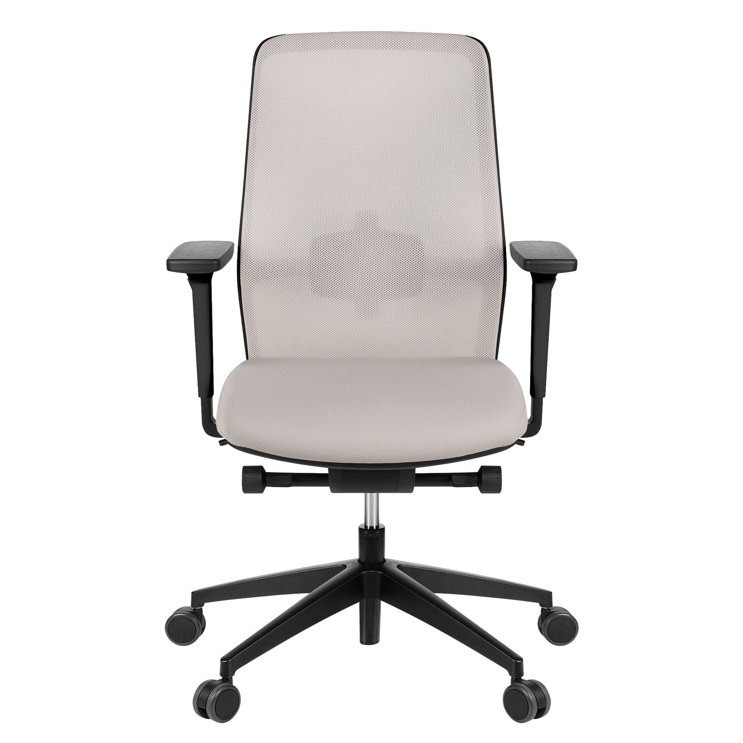 SURF office swivel chair | Synchronous mechanism, 3D armrests, cappuccino / cotton gray