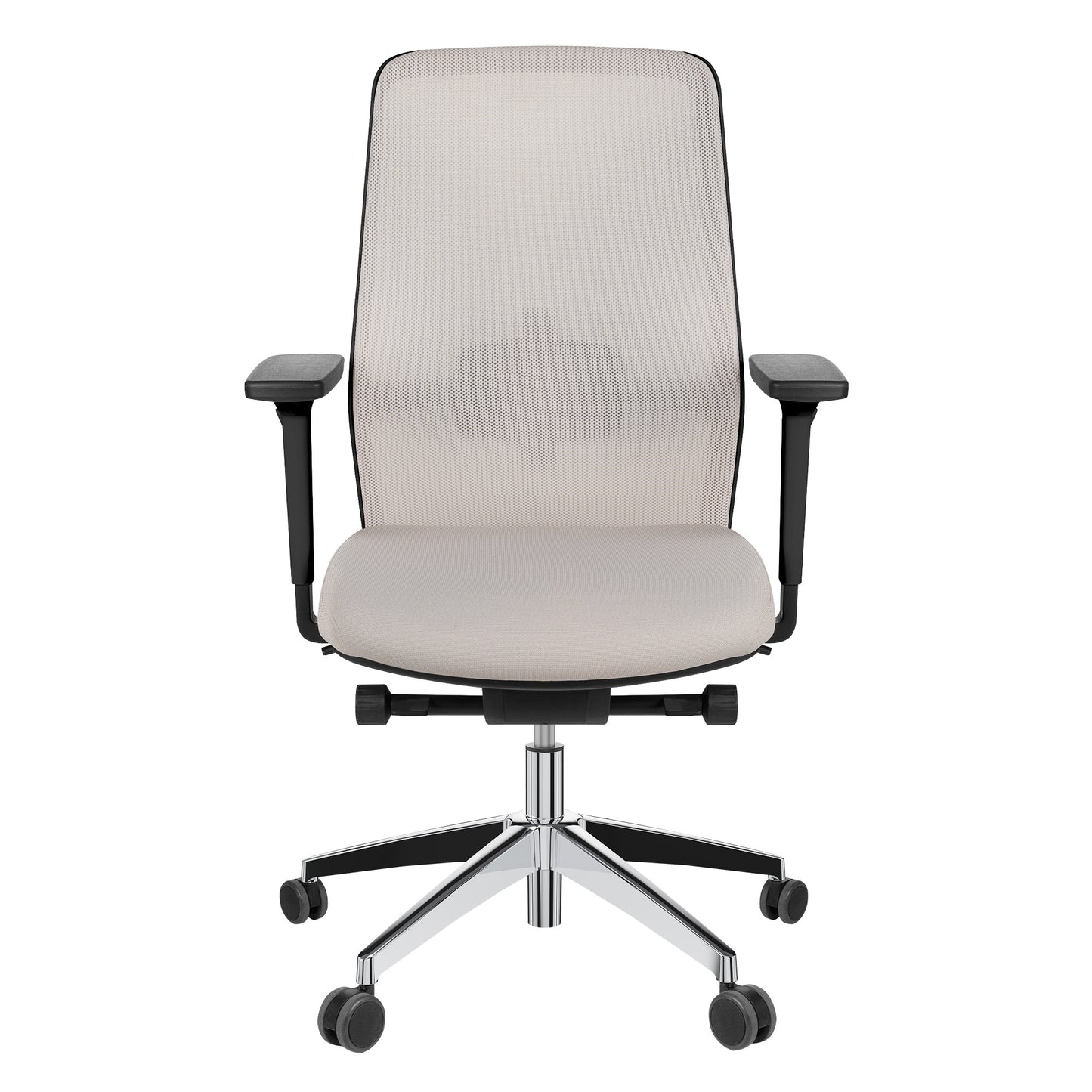 SURF office swivel chair | Synchronous mechanism, 3D armrests, cappuccino / cotton gray