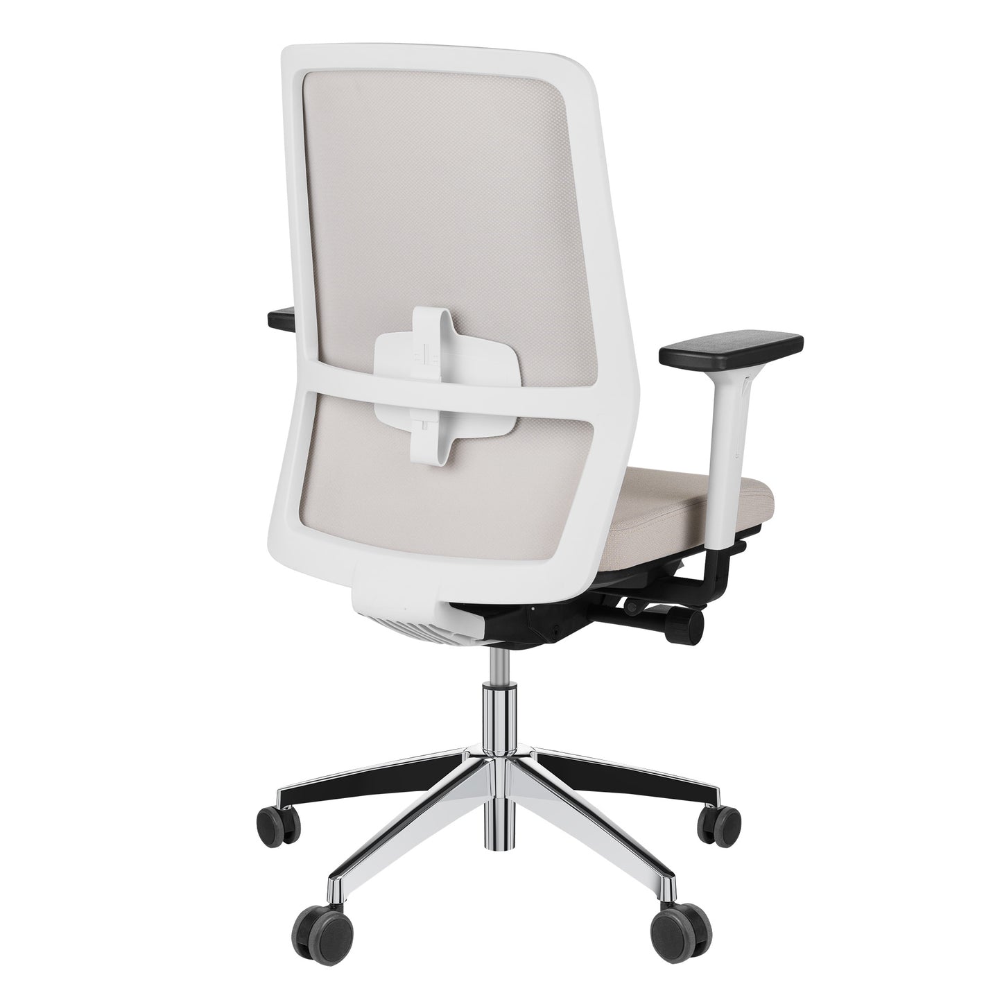SURF office swivel chair | Synchronous mechanism, 3D armrests, cappuccino / cotton gray