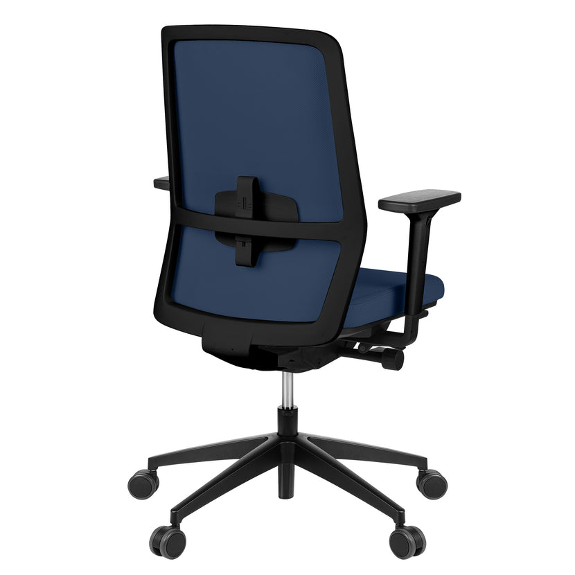 SURF Sedia oscillante per ufficio | Meccanica sincrona, braccioli 3D, blu scuro / blu di mezzanotte
