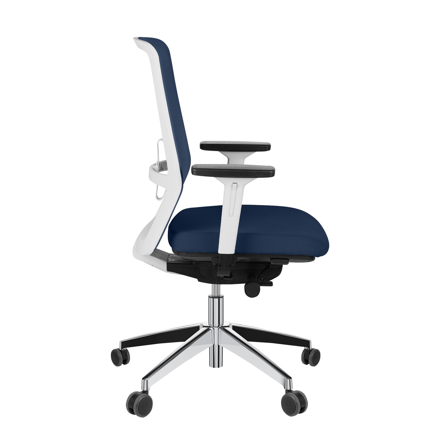 SURF office swivel chair | Synchronous mechanism, 3D armrests, dark blue / midnight blue