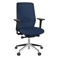 SURF office swivel chair | Synchronous mechanism, 3D armrests, dark blue / midnight blue