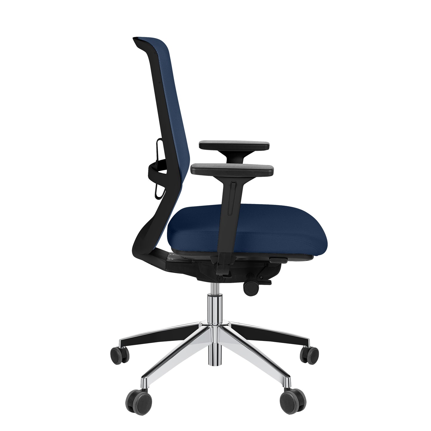 Surf Office Swing Chair | Meccanica sincrona, braccioli 3D, blu scuro / blu di mezzanotte